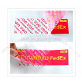 China supplier security product self adhesive PET custom CYMK printed void sticker
